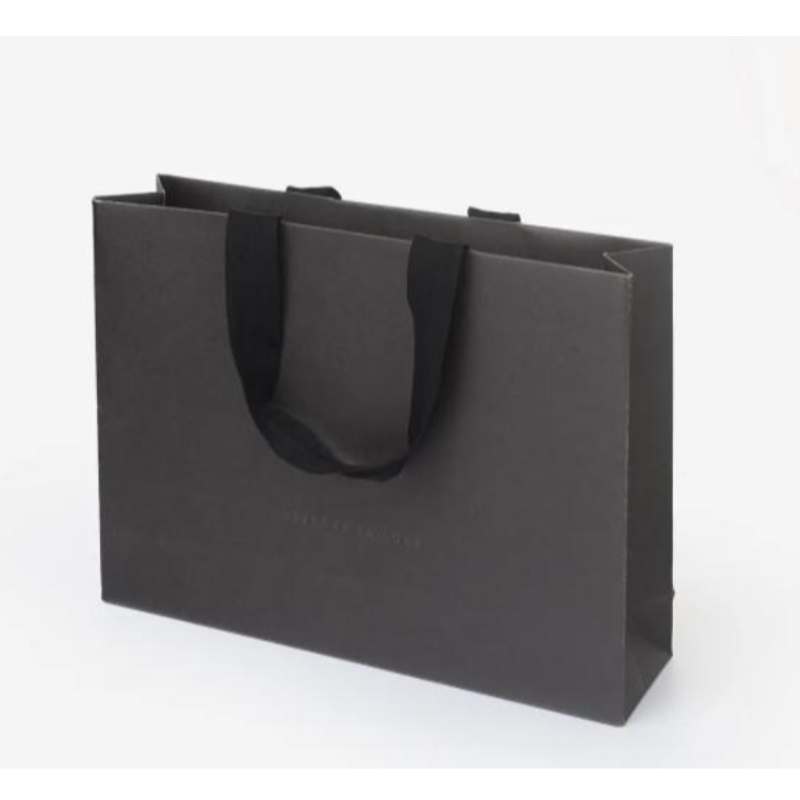 Geantă de hârtie pentru cumpărături pentru cumpărături de lux cu logo pentru geantă de ambalare personalizată